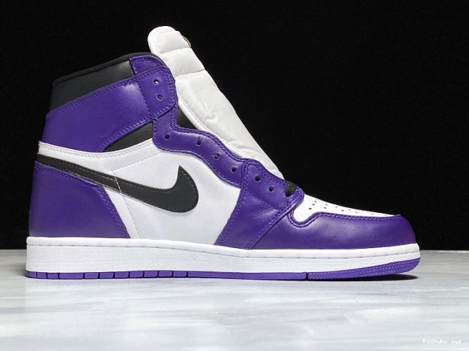 Purple Jordan 1 Court OG High Air 555088-500 0821
